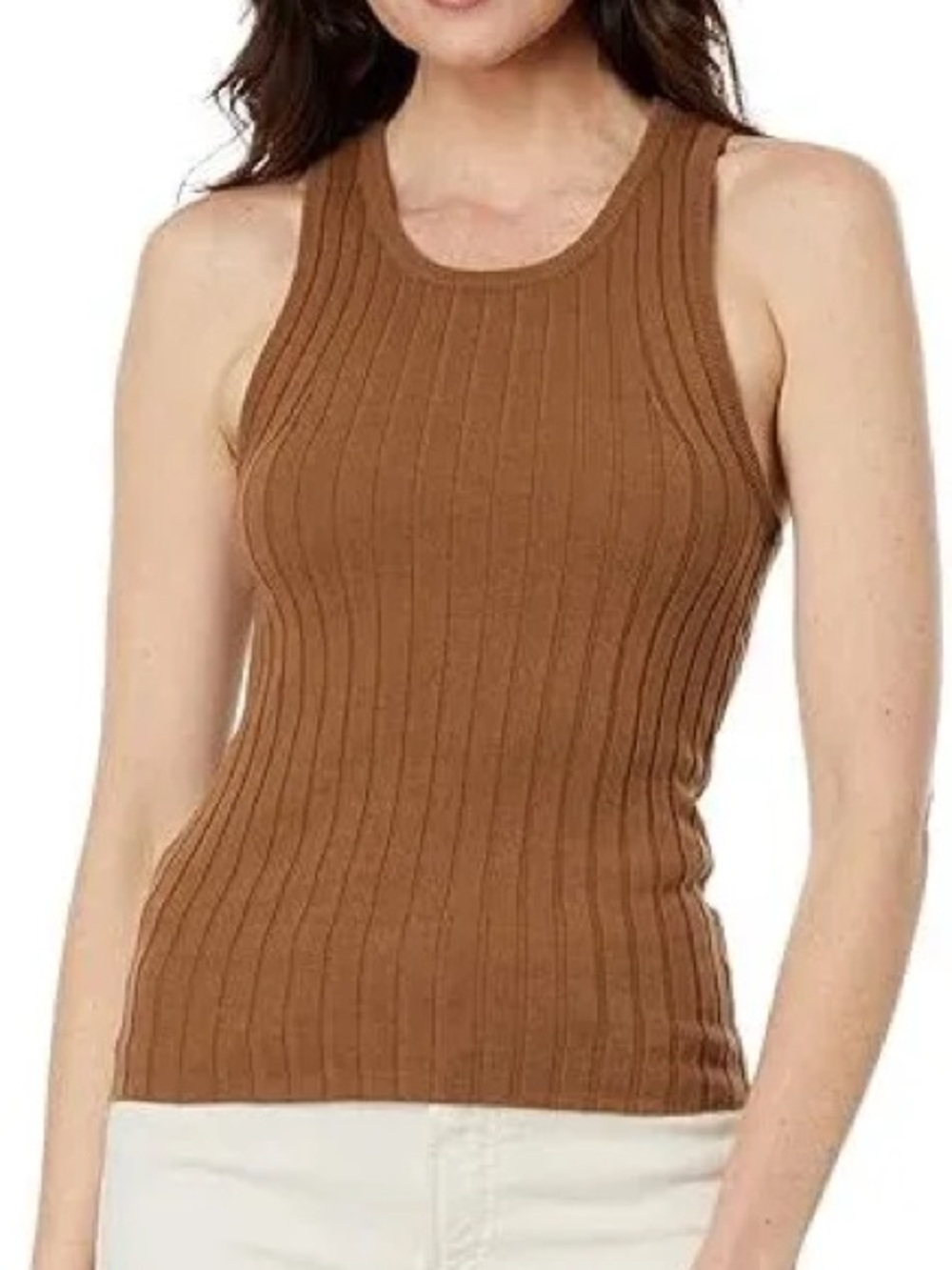 Splendid Ribbed sweater Tank Top in Brown size medium nwot